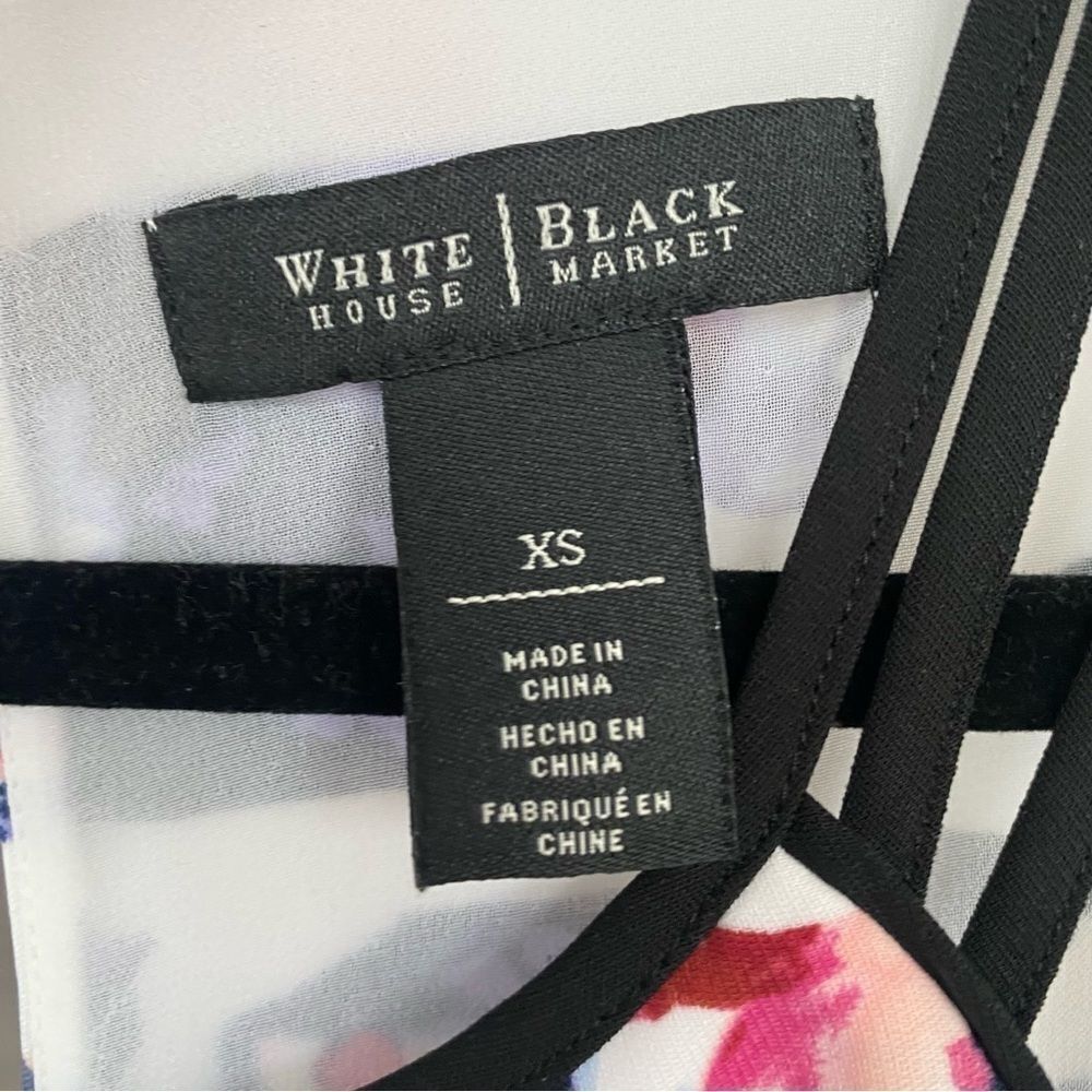 WHITE HOUSE BLACK MARKET | floral blouse - Picture 6 of 11